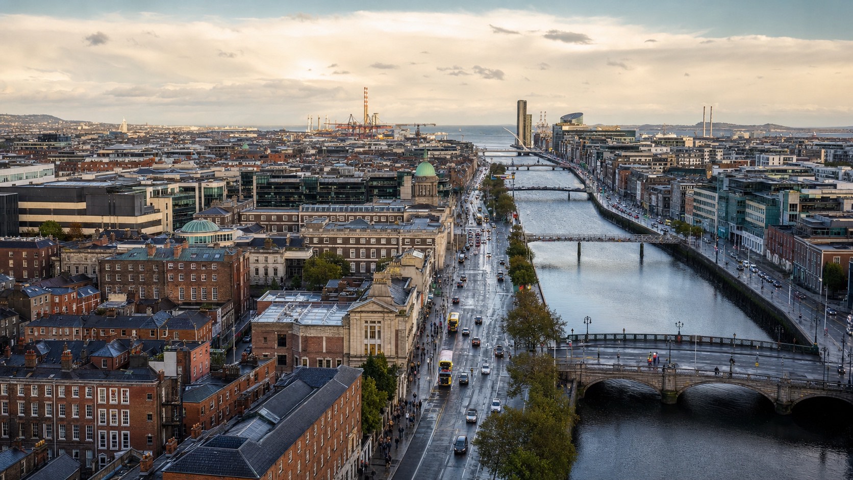 Irish business district